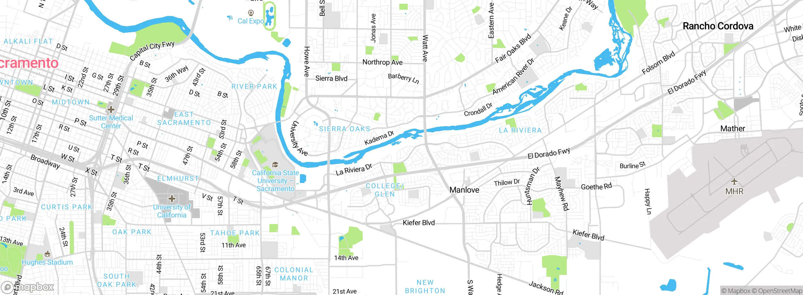 Map showing approximate location