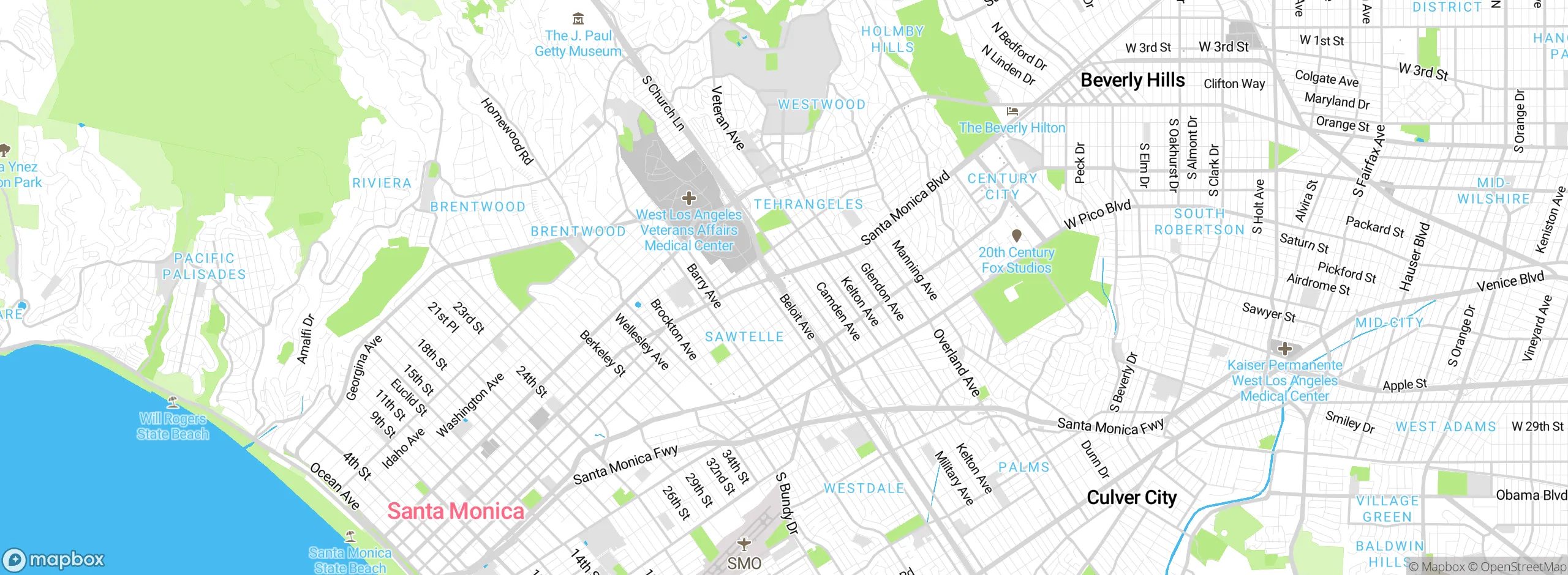 Map showing approximate location