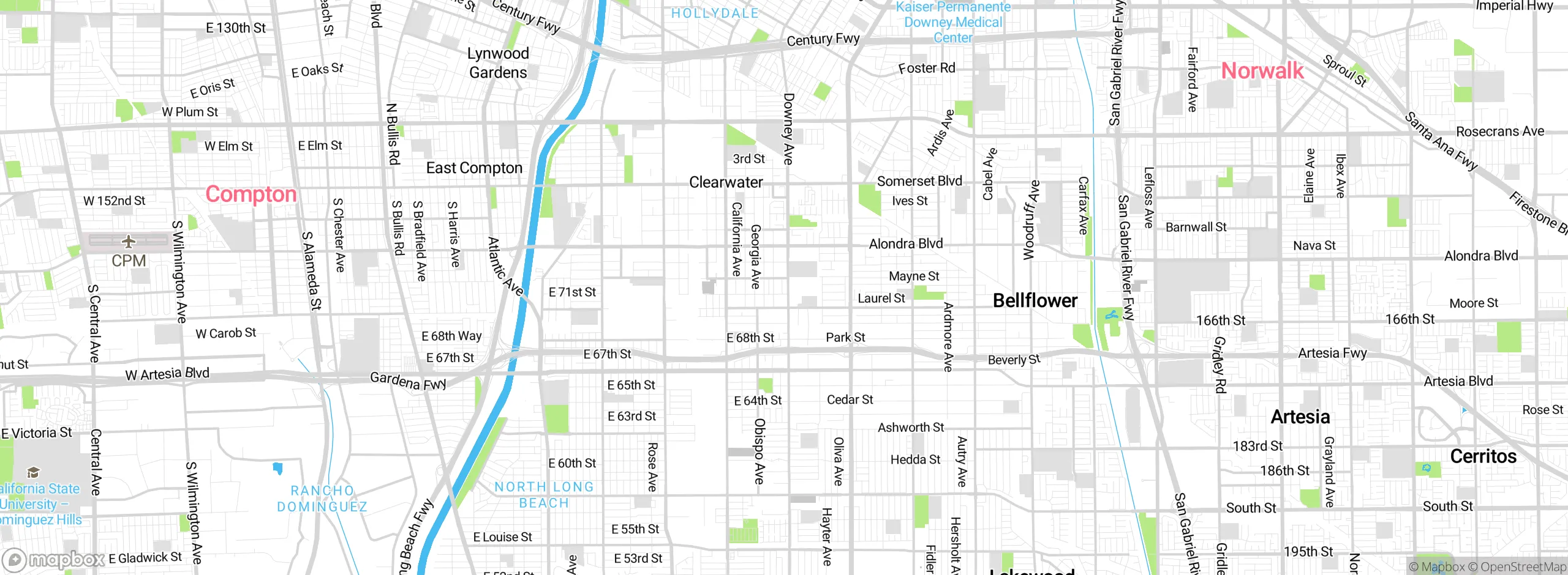 Map showing approximate location