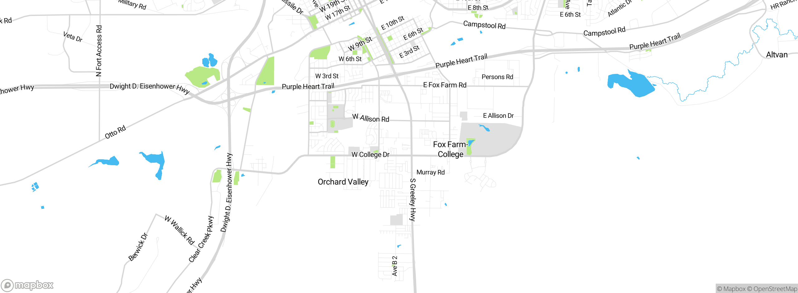 Map showing approximate location