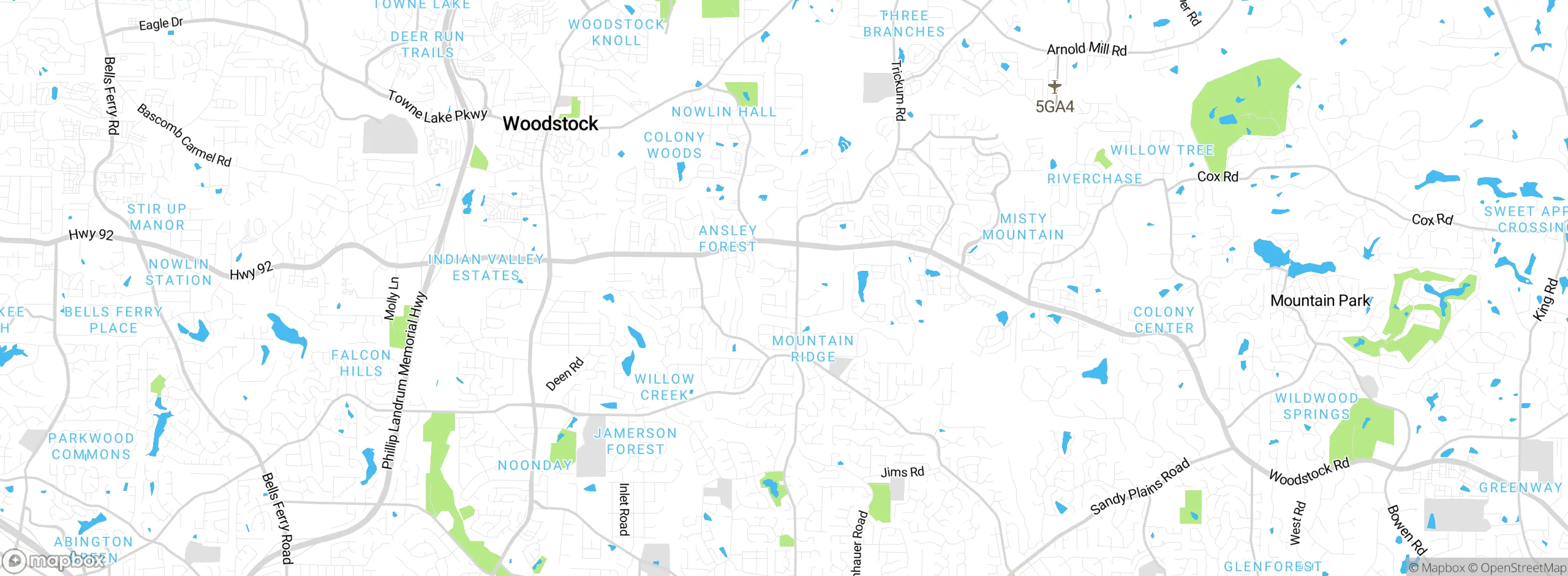 Map showing approximate location