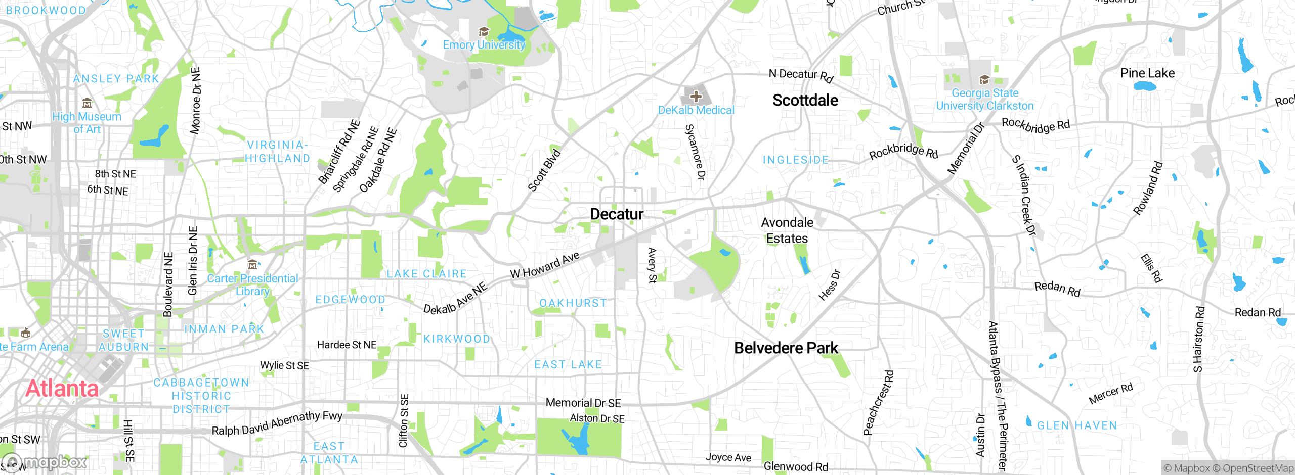 Map showing approximate location