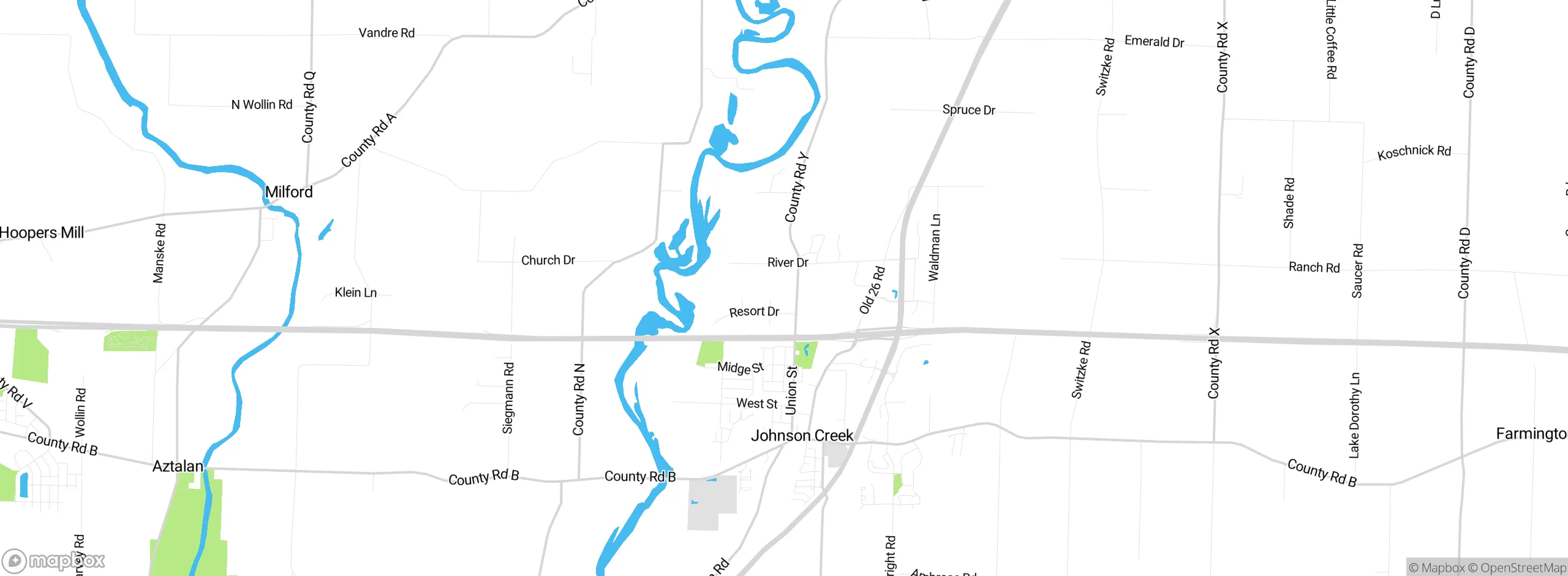 Map showing approximate location