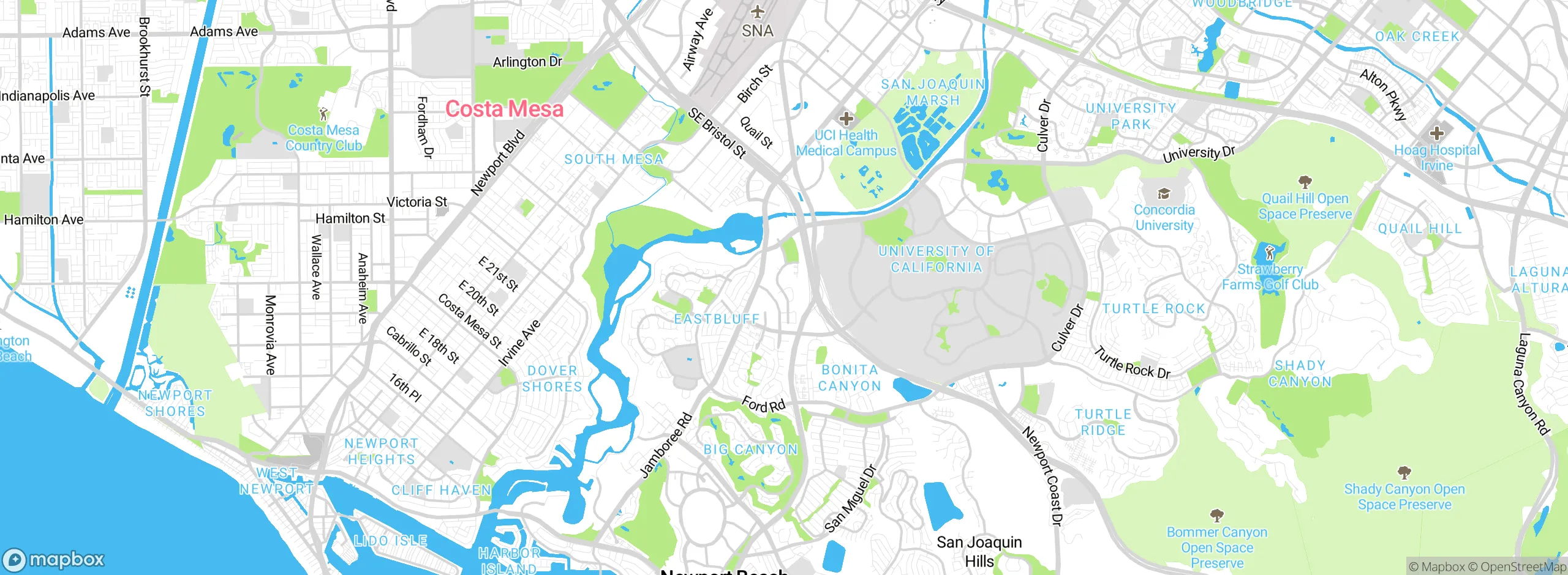 Map showing approximate location
