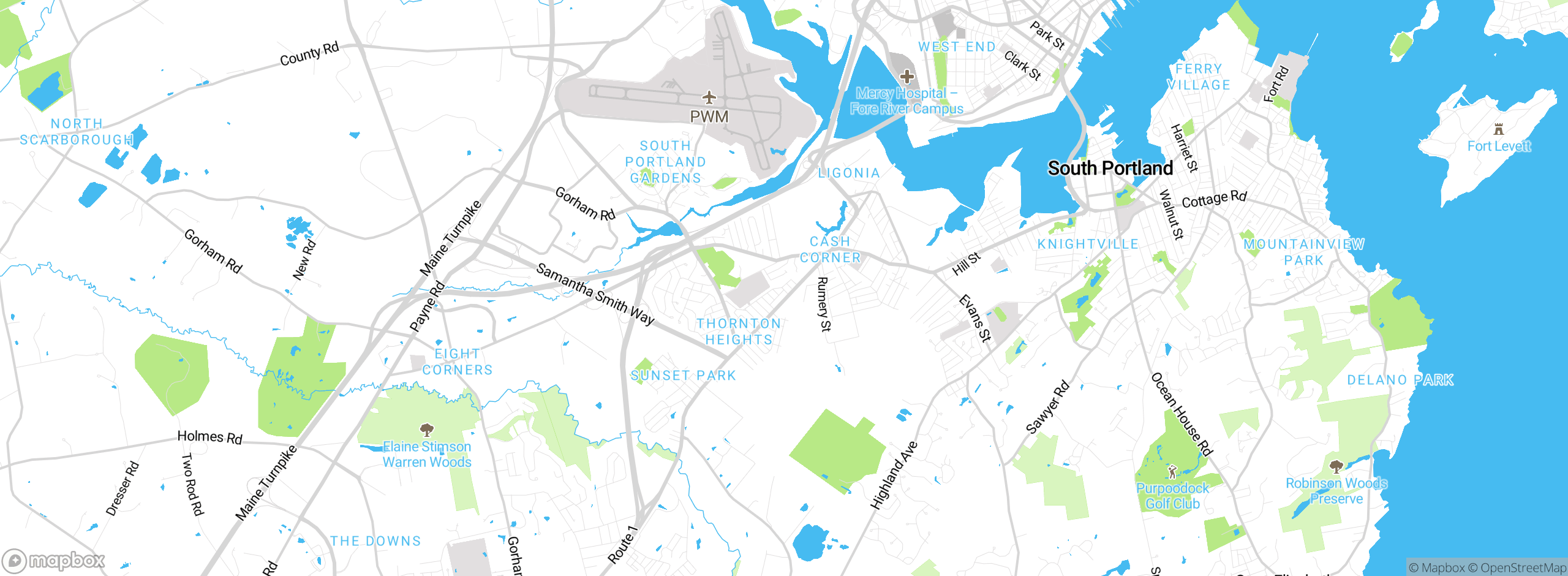 Map showing approximate location