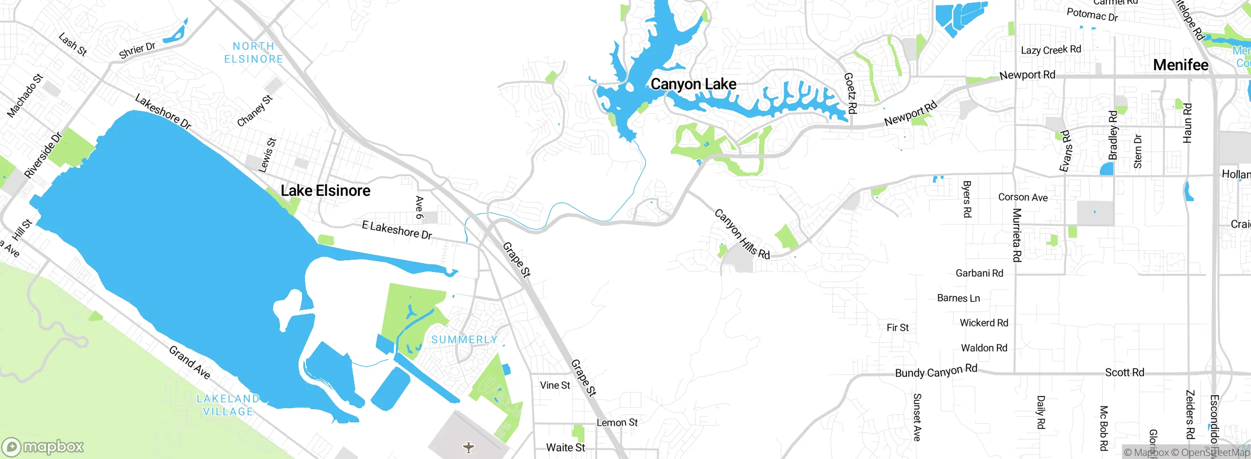 Map showing approximate location