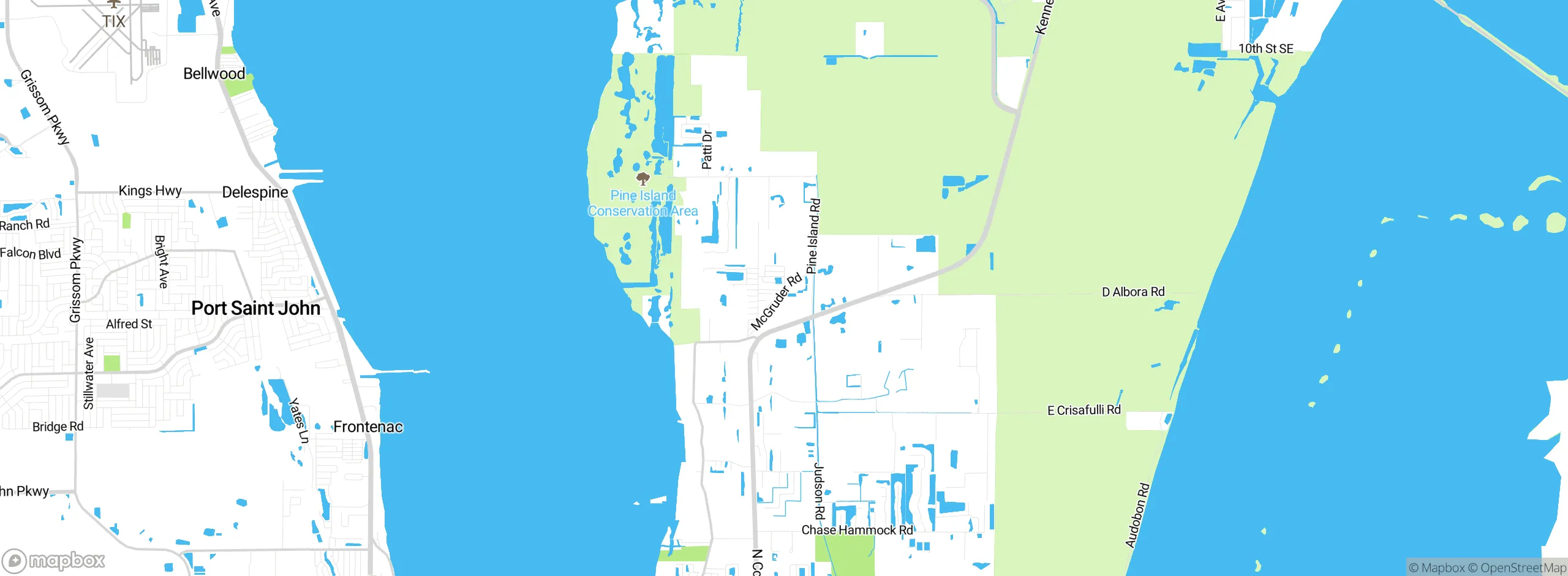 Map showing approximate location