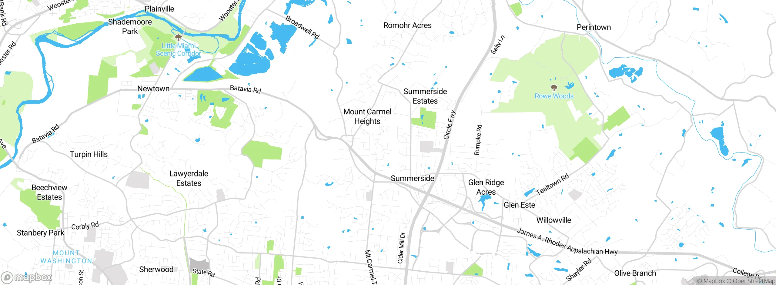 Map showing approximate location
