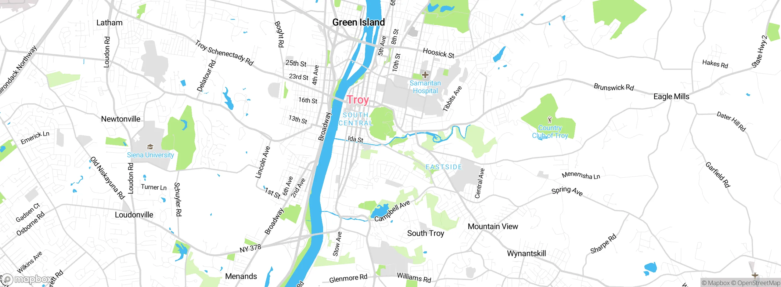 Map showing approximate location