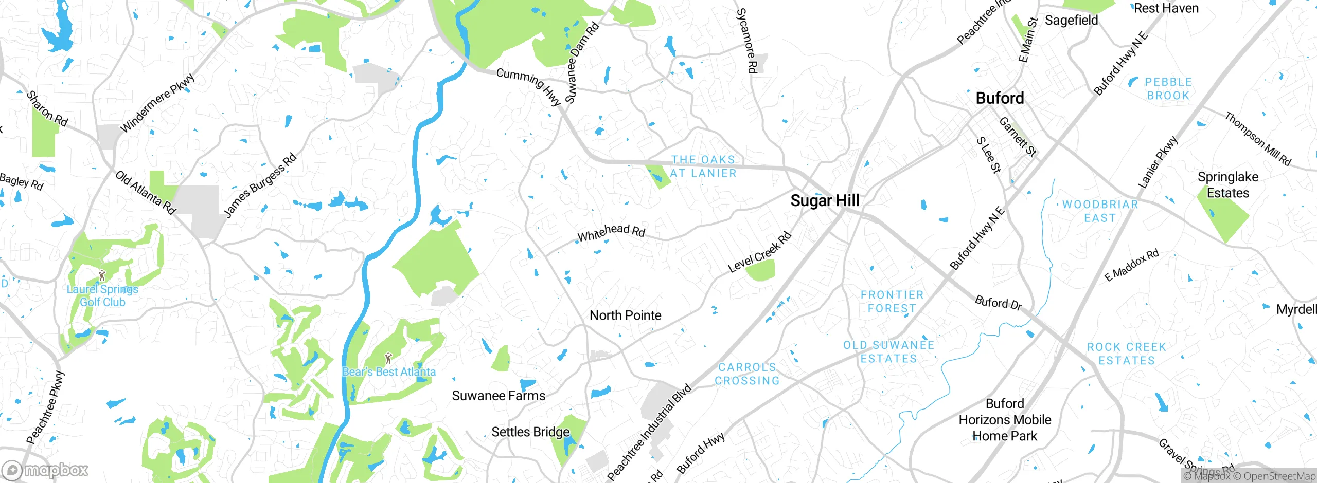 Map showing approximate location