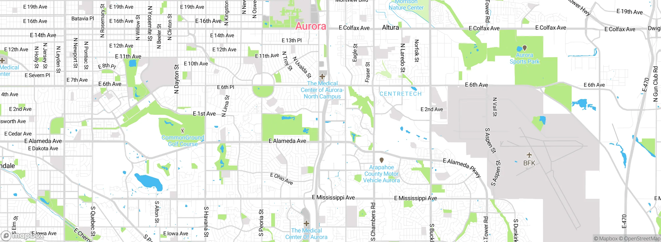 Map showing approximate location