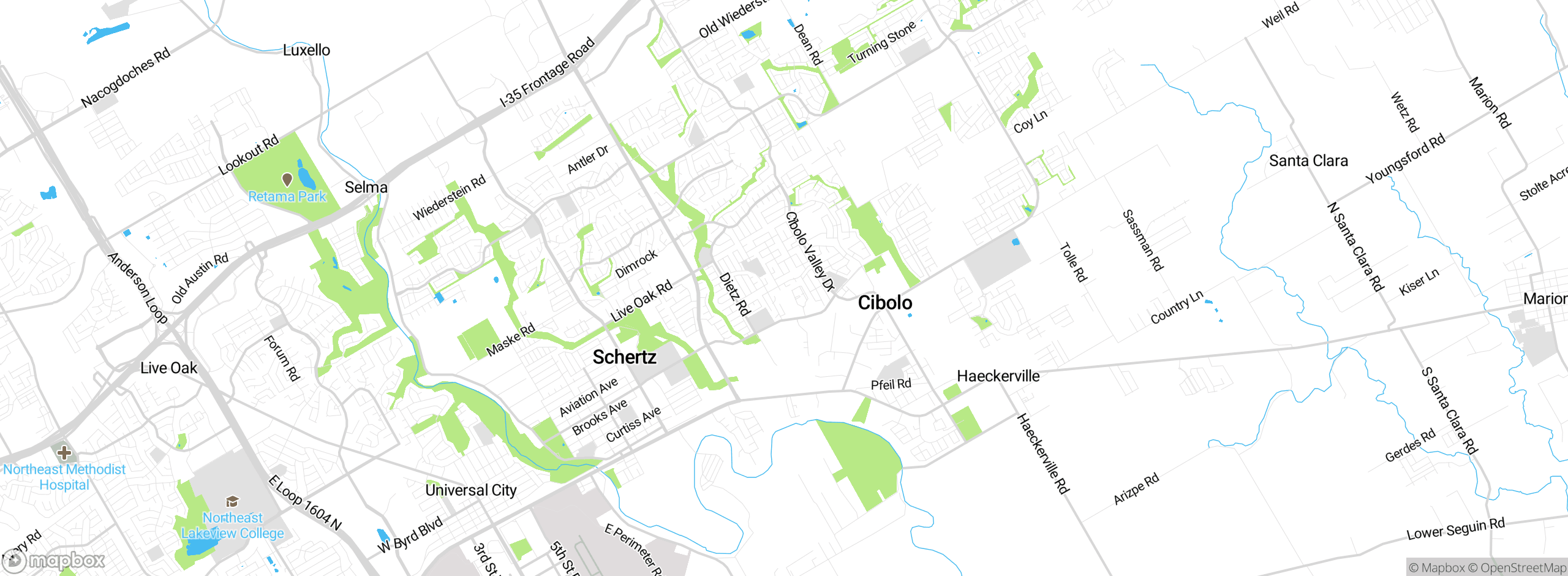 Map showing approximate location