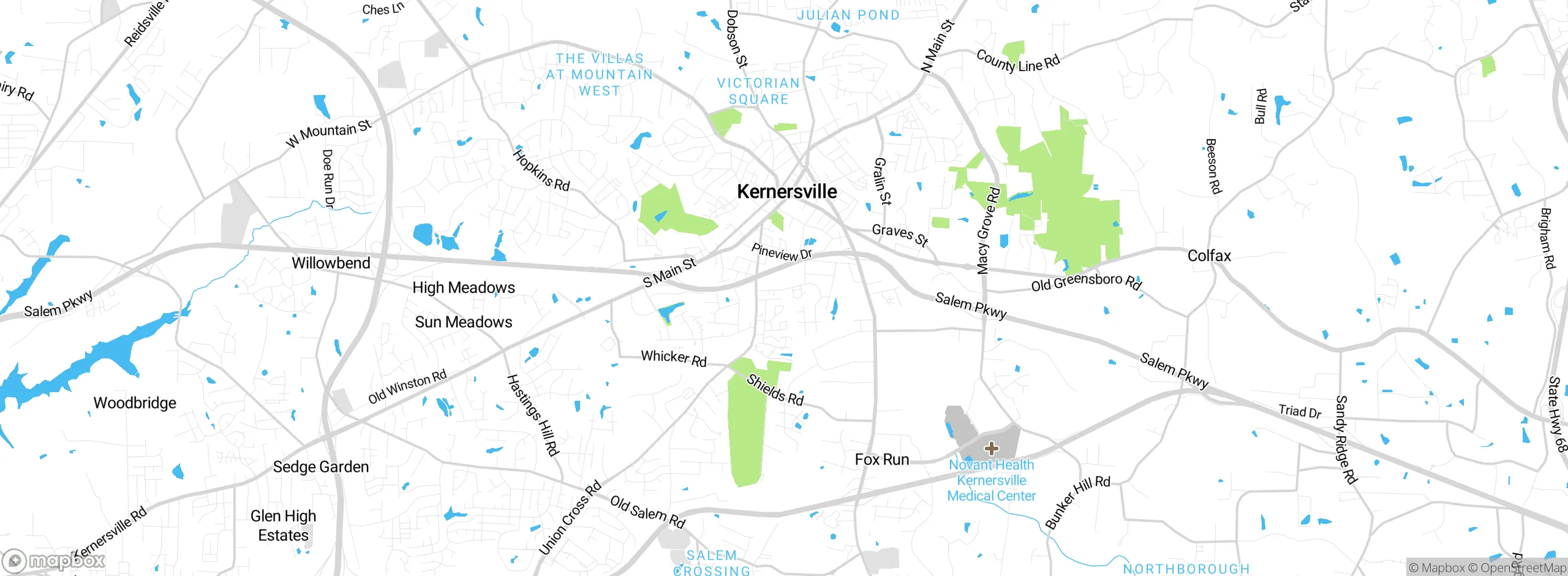 Map showing approximate location