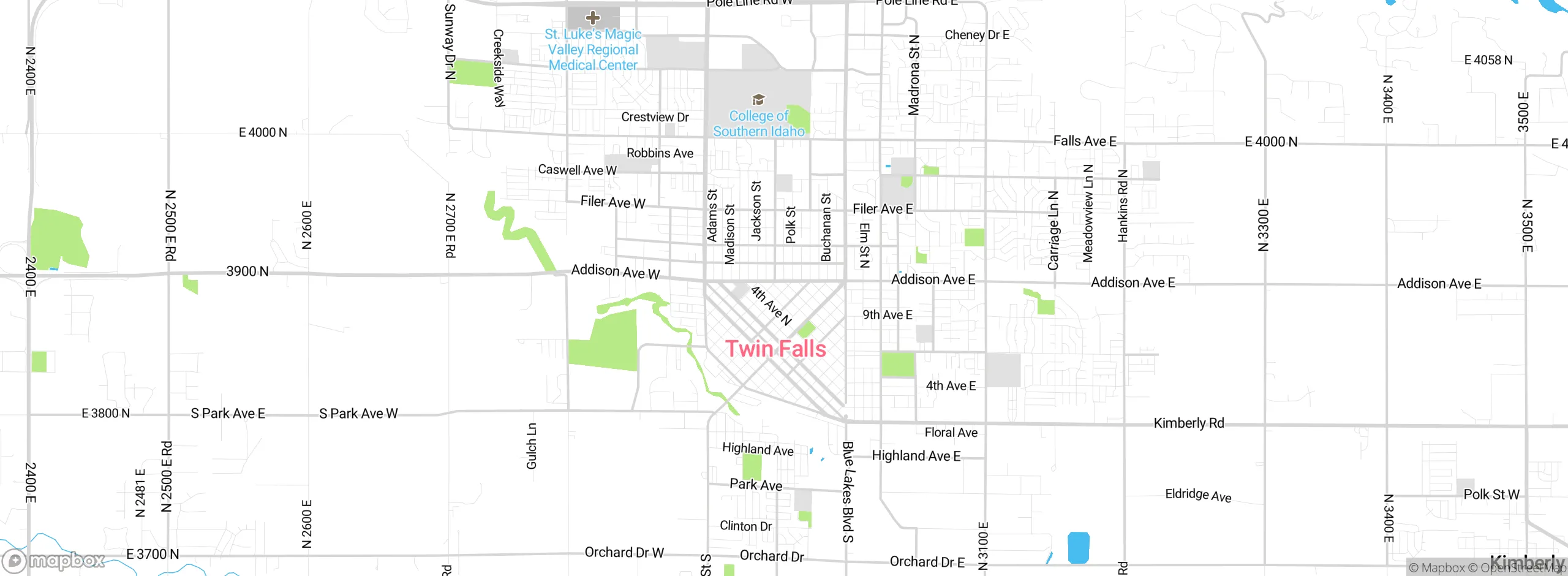 Map showing approximate location