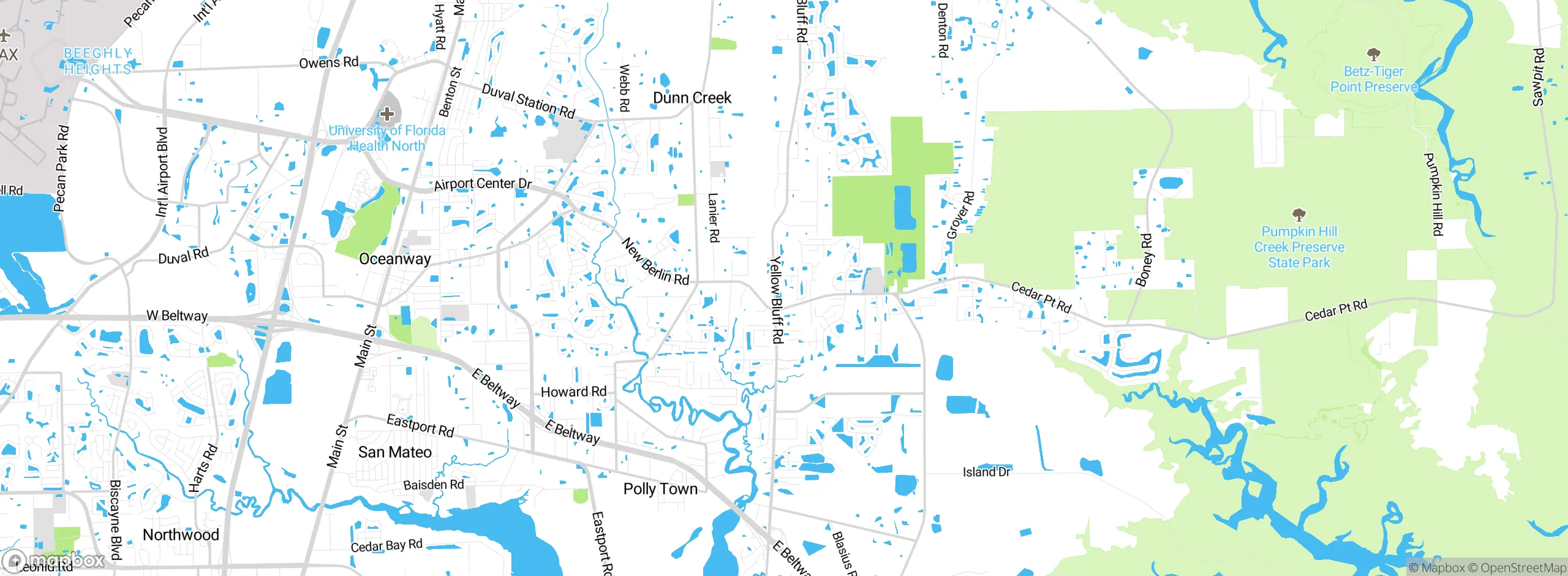 Map showing approximate location