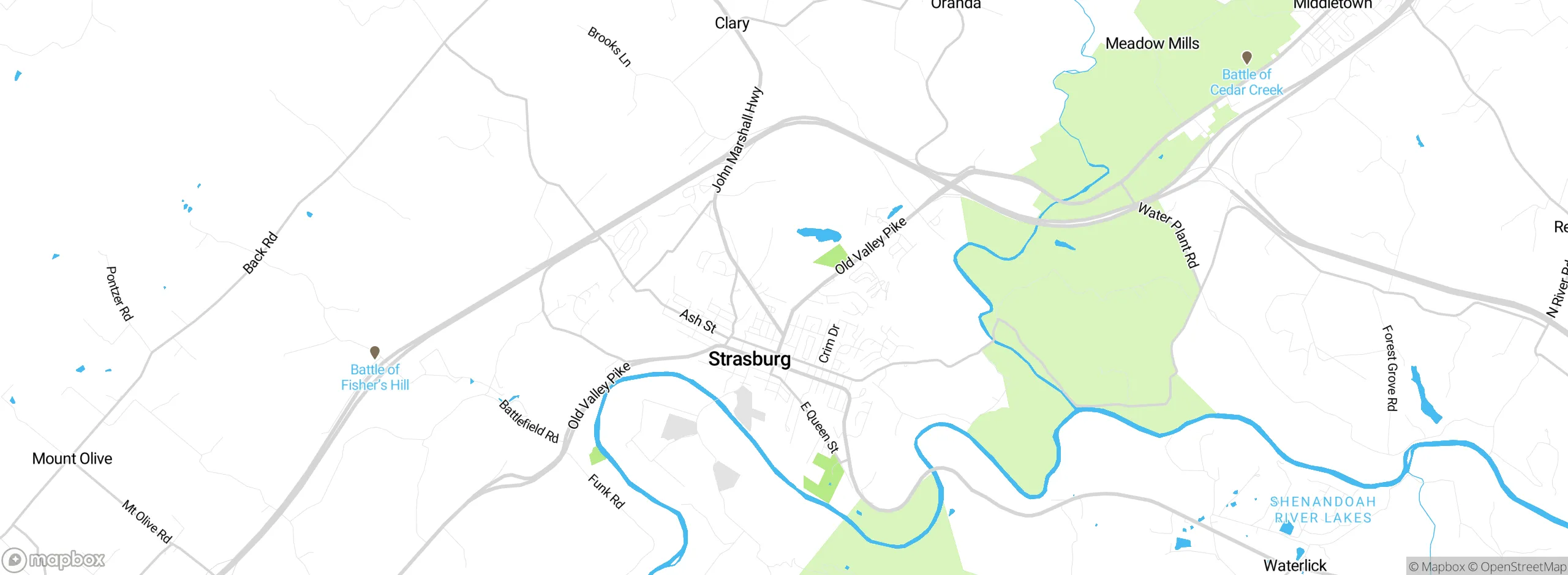 Map showing approximate location