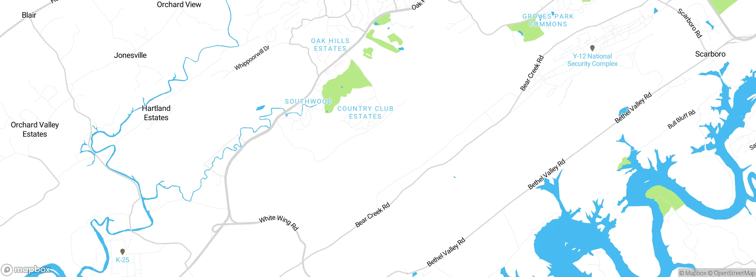 Map showing approximate location