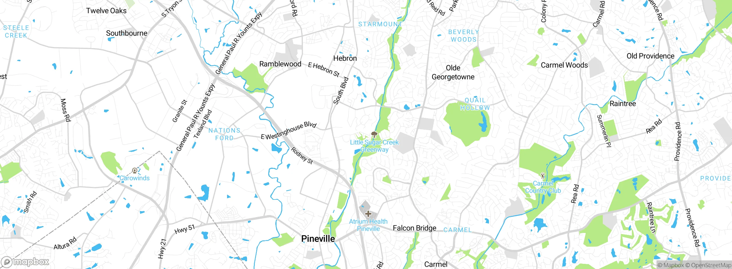 Map showing approximate location