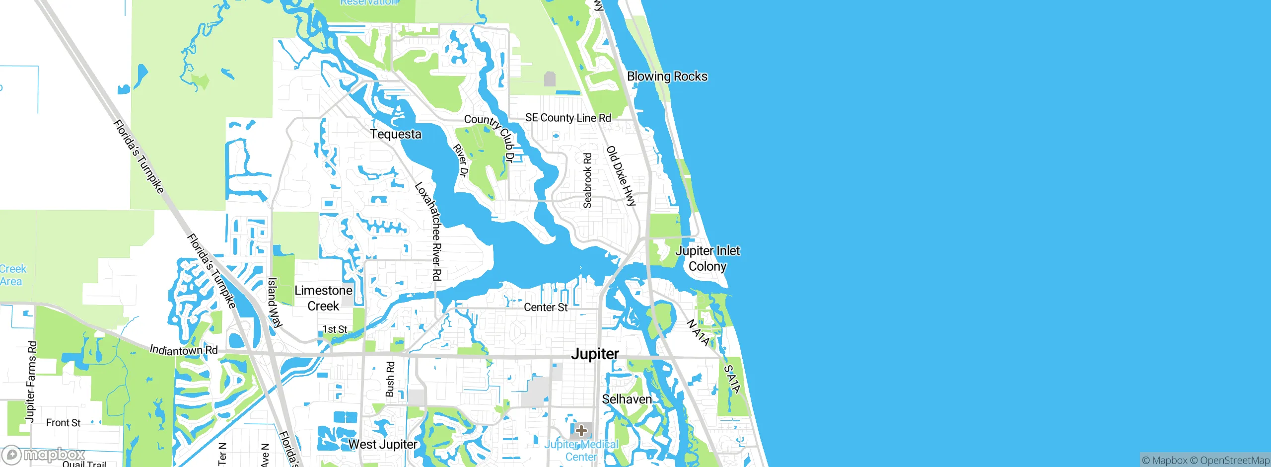 Map showing approximate location