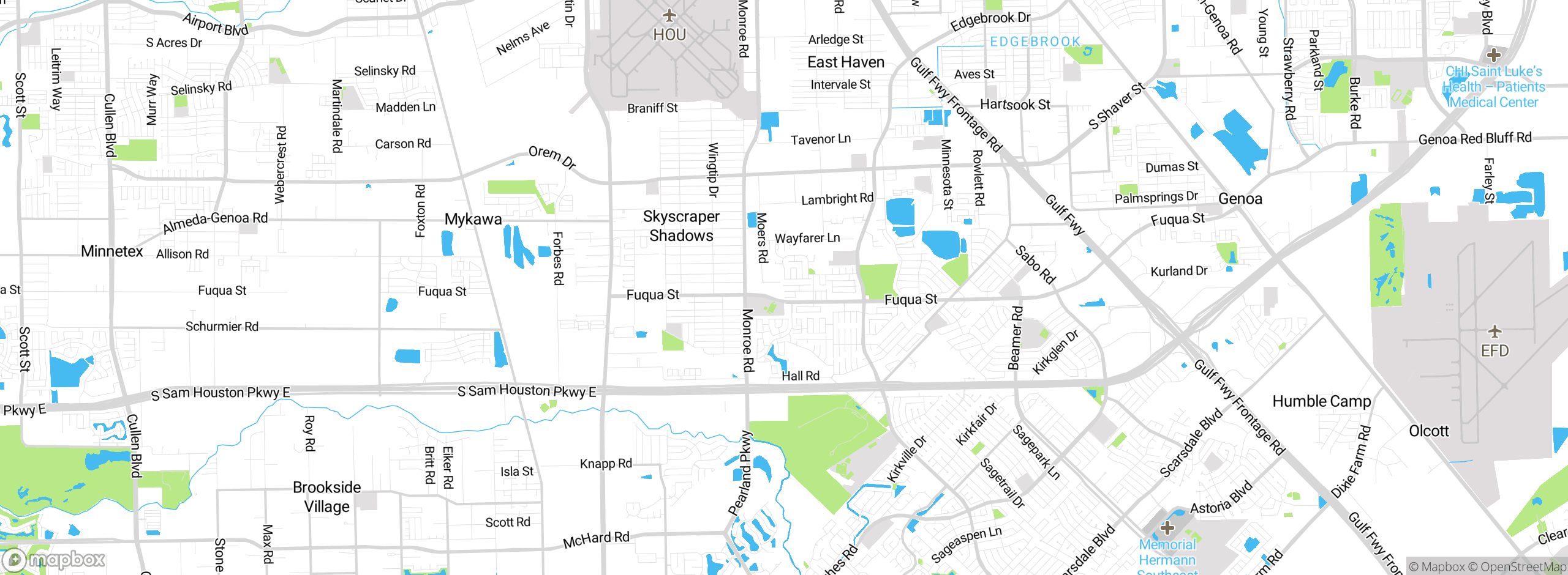 Map showing approximate location