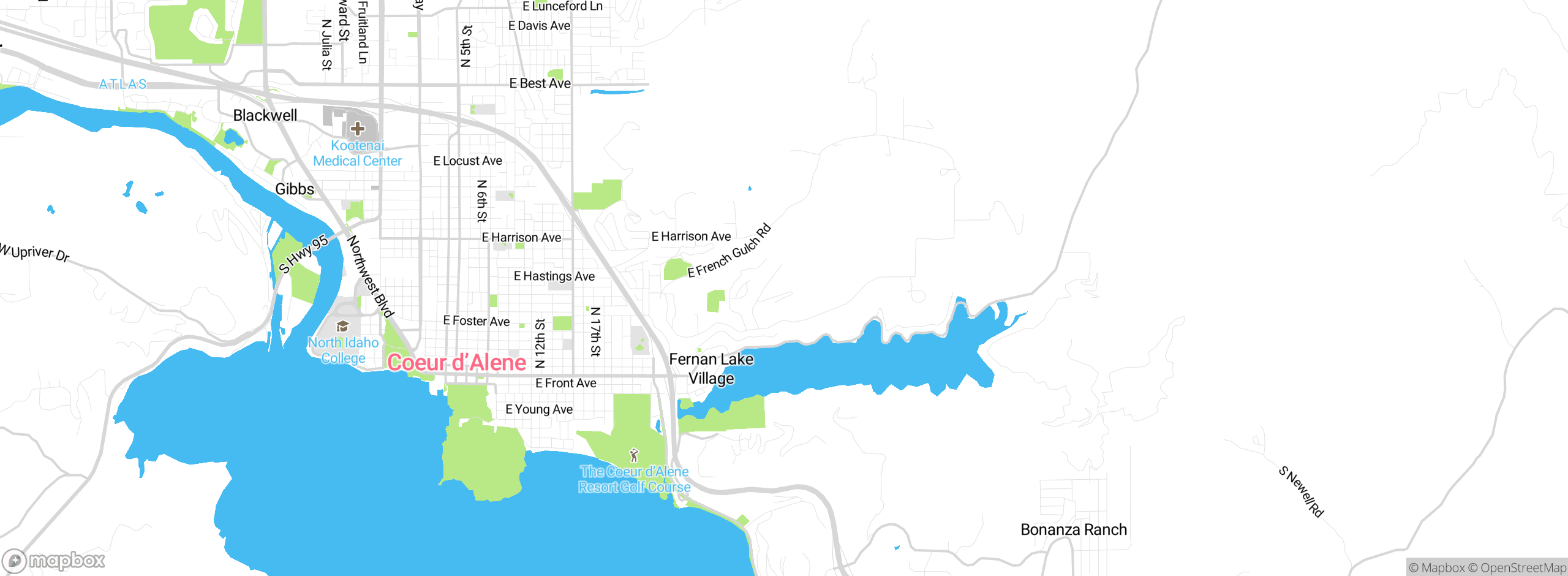 Map showing approximate location