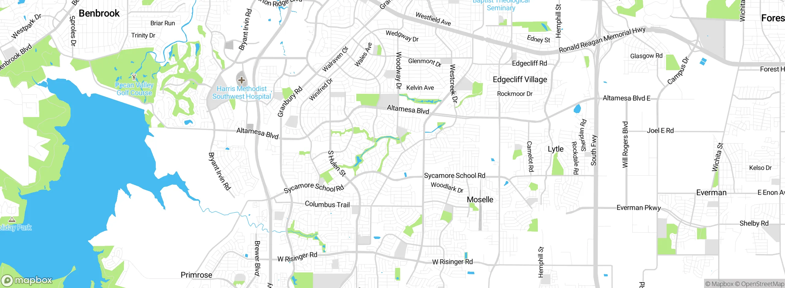 Map showing approximate location