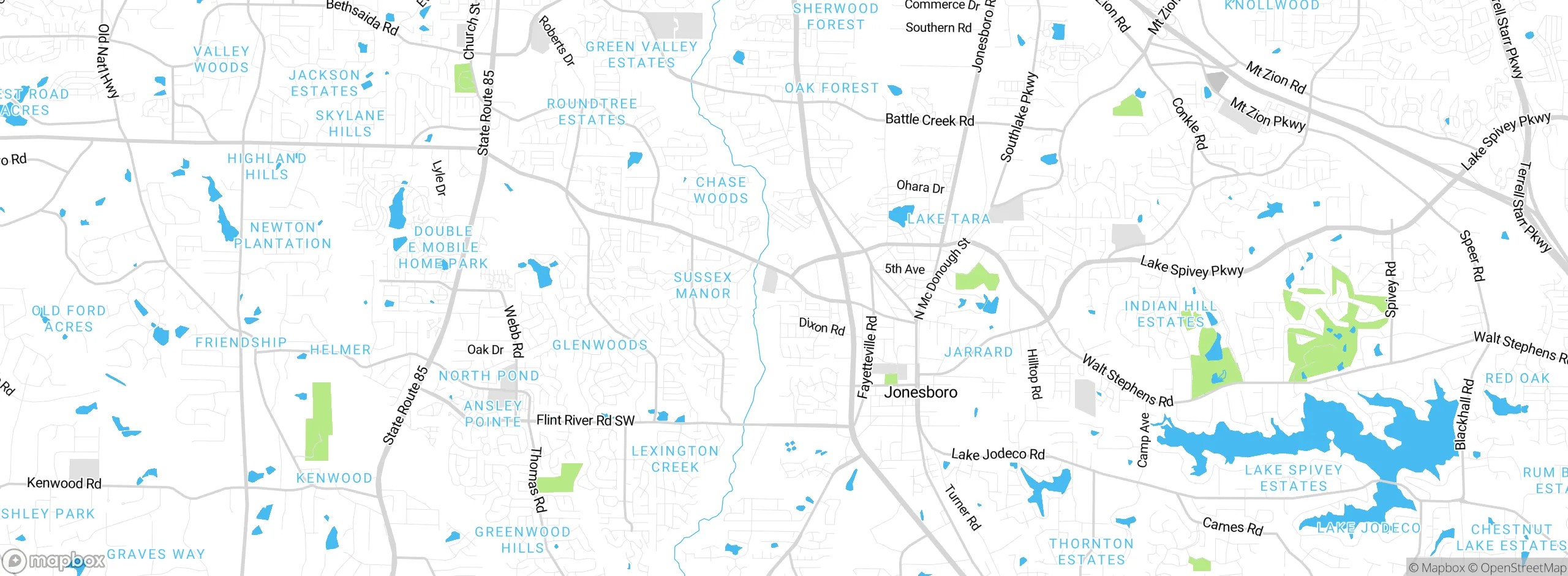 Map showing approximate location