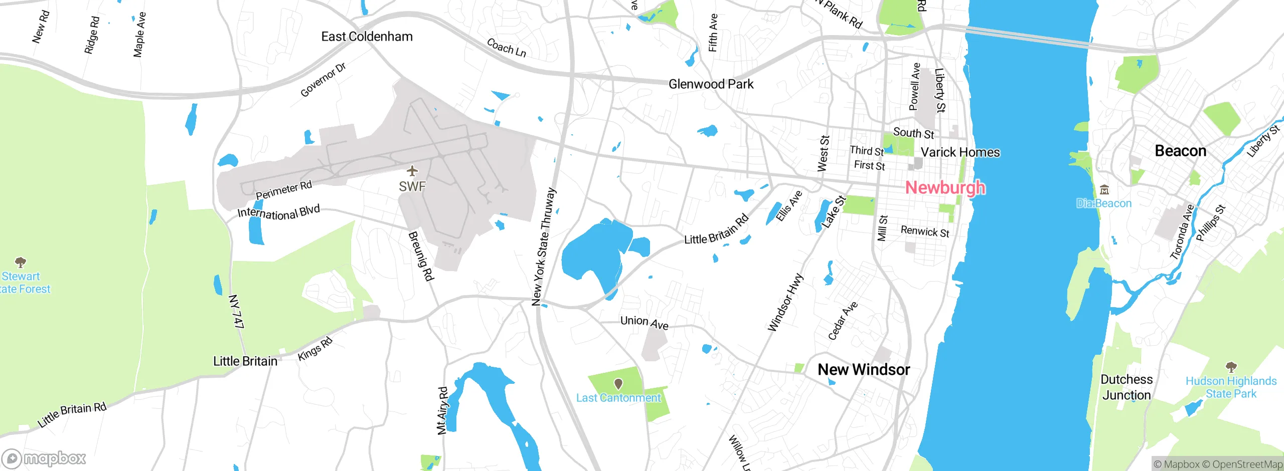 Map showing approximate location