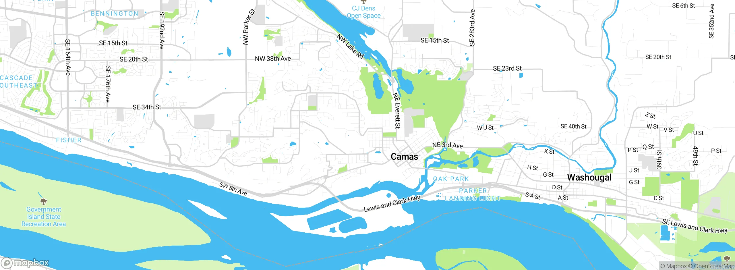 Map showing approximate location
