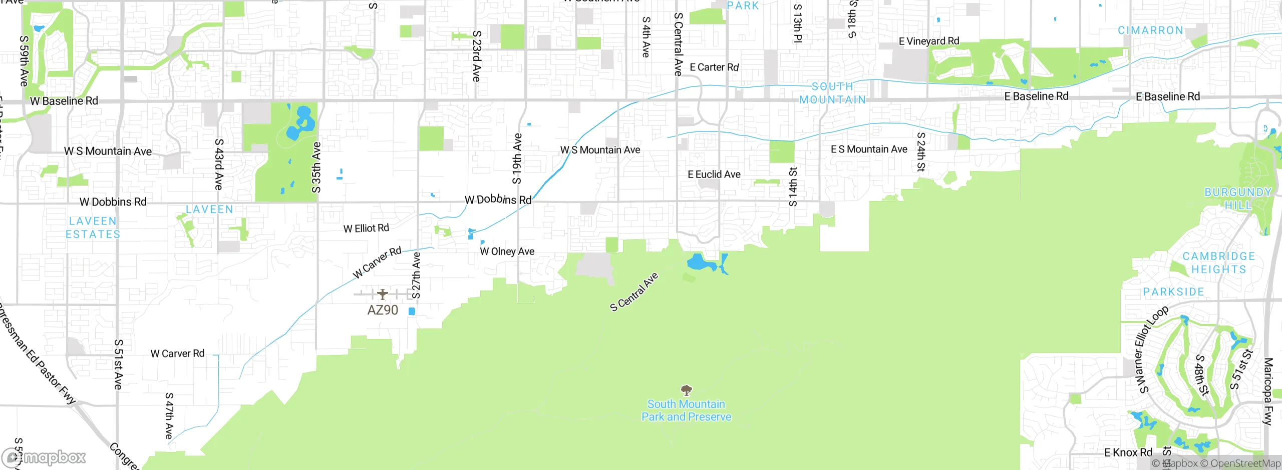 Map showing approximate location