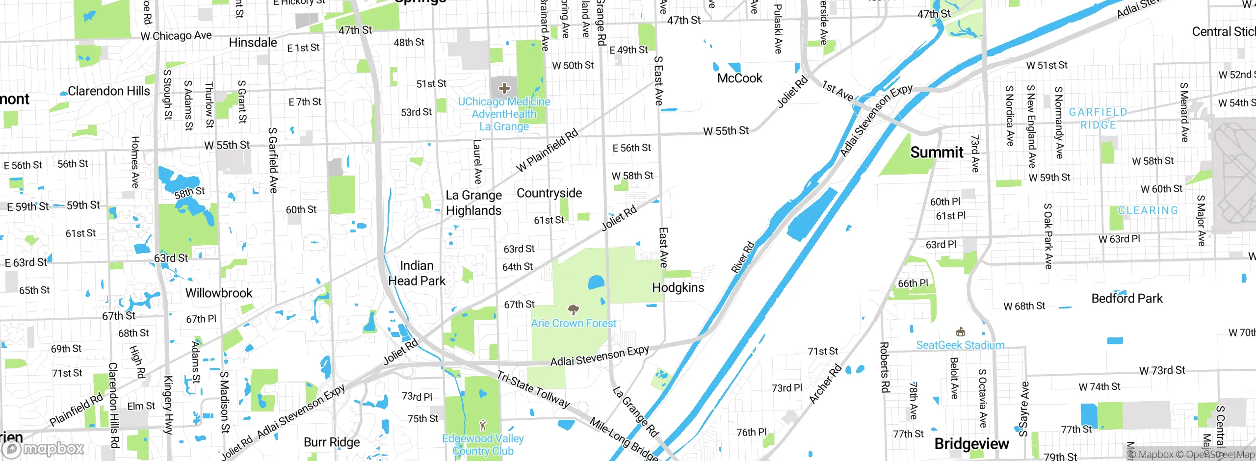 Map showing approximate location