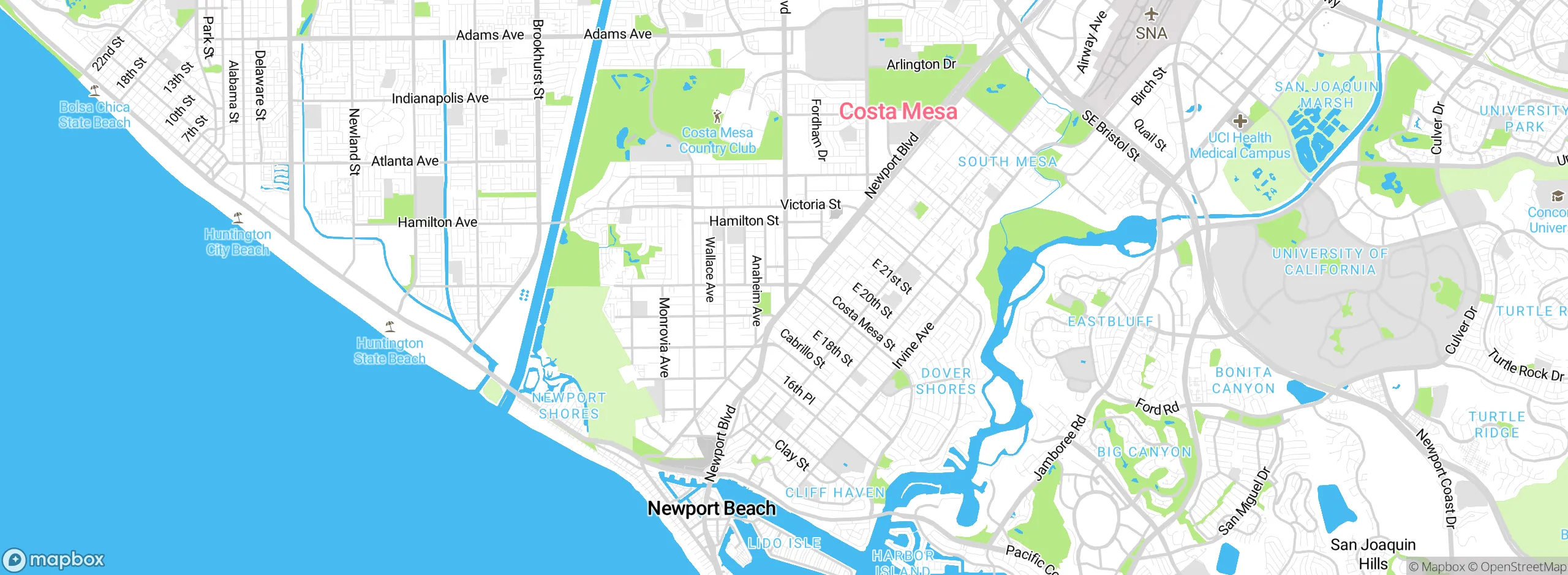 Map showing approximate location