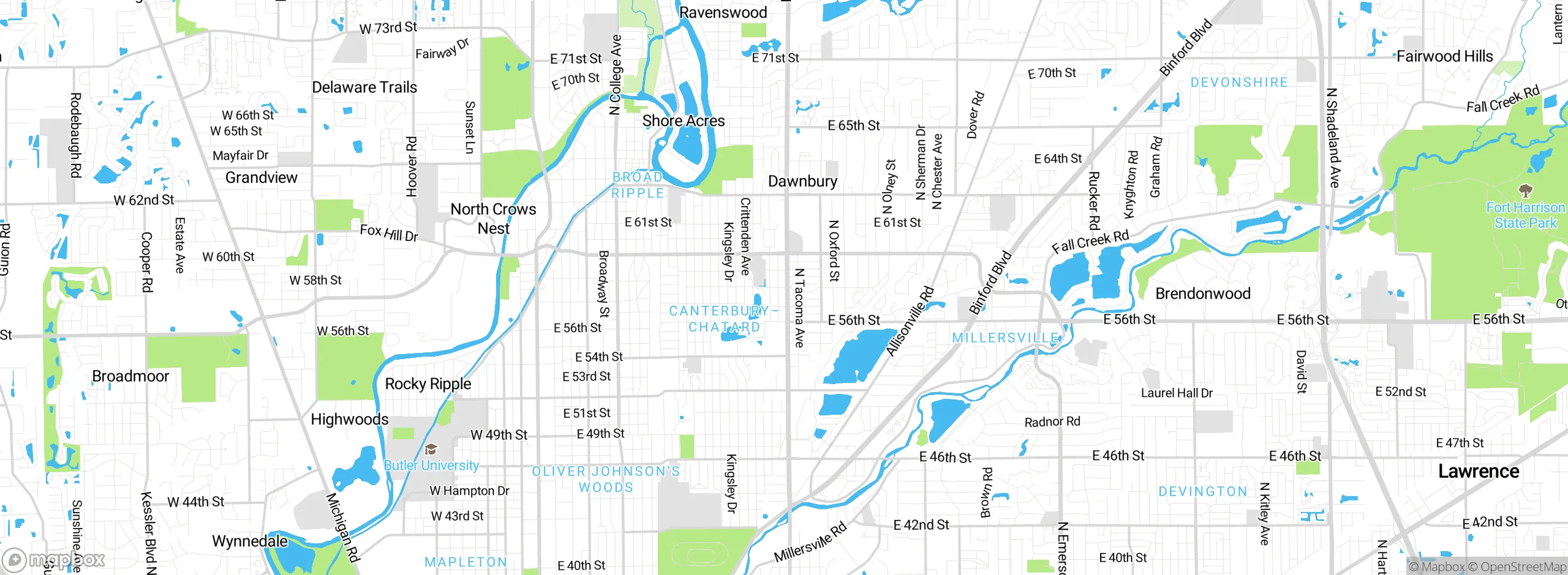 Map showing approximate location