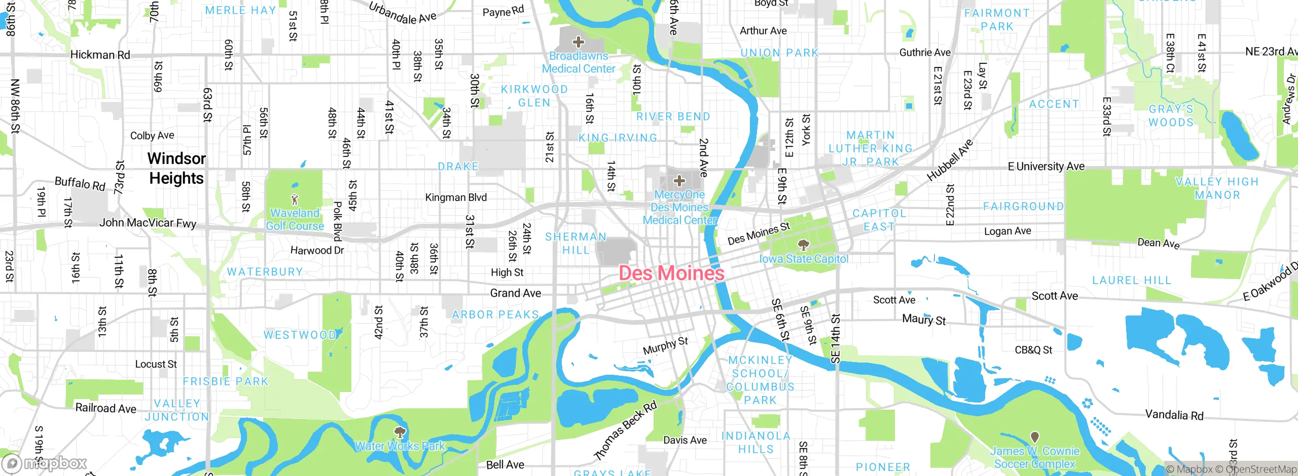 Map showing approximate location