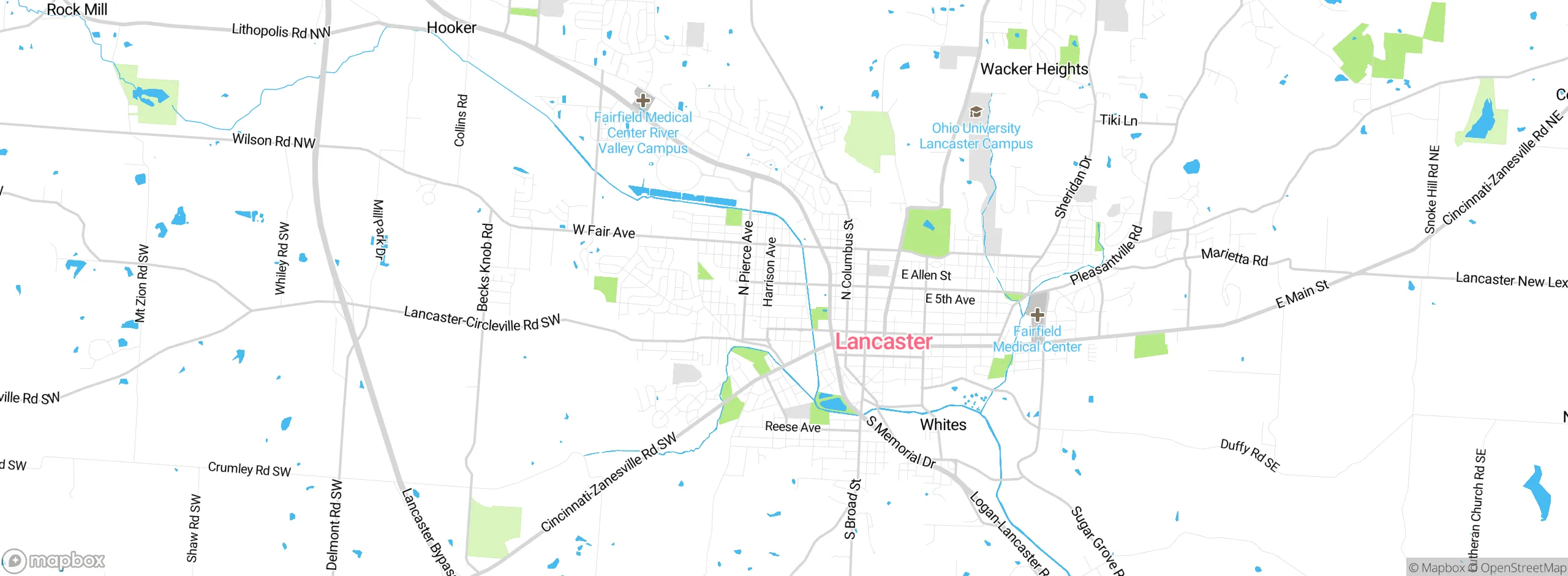 Map showing approximate location