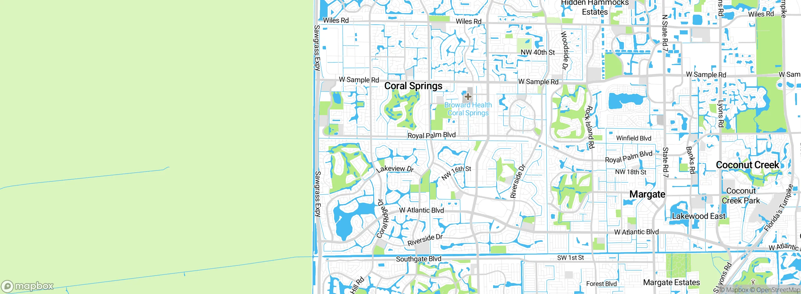 Map showing approximate location