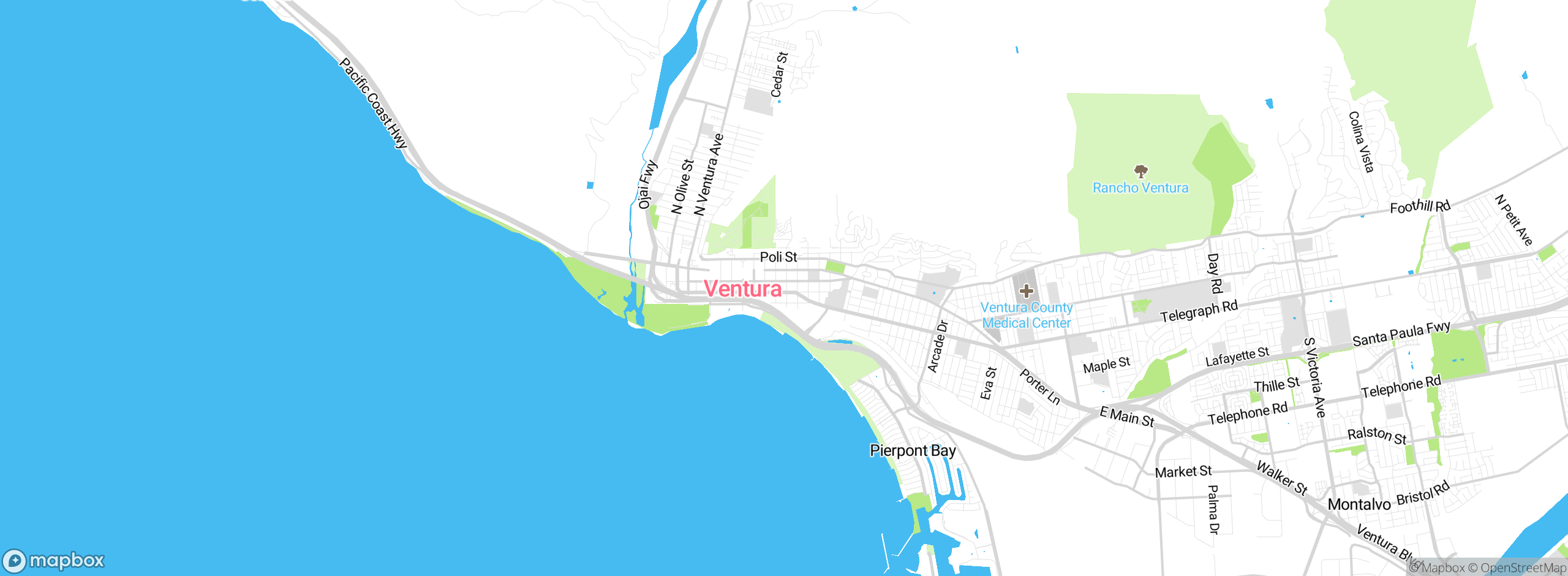 Map showing approximate location