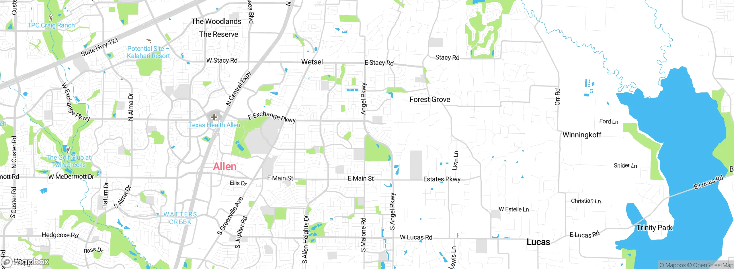 Map showing approximate location