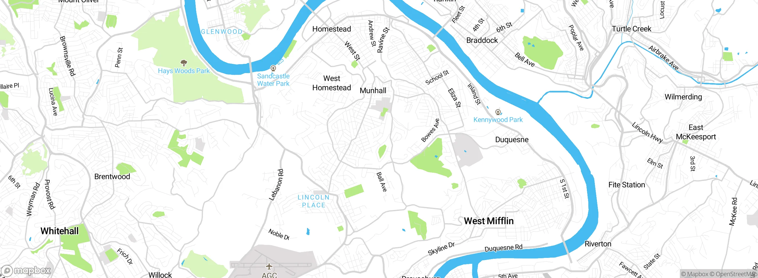 Map showing approximate location