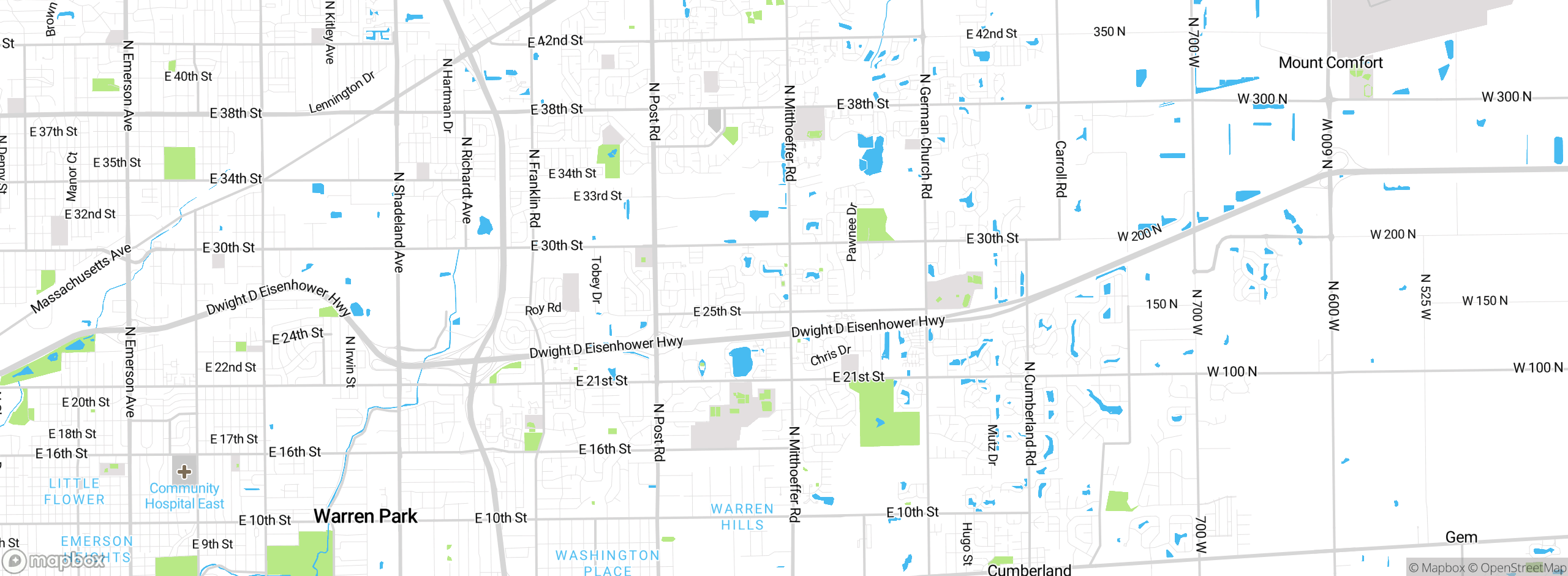 Map showing approximate location