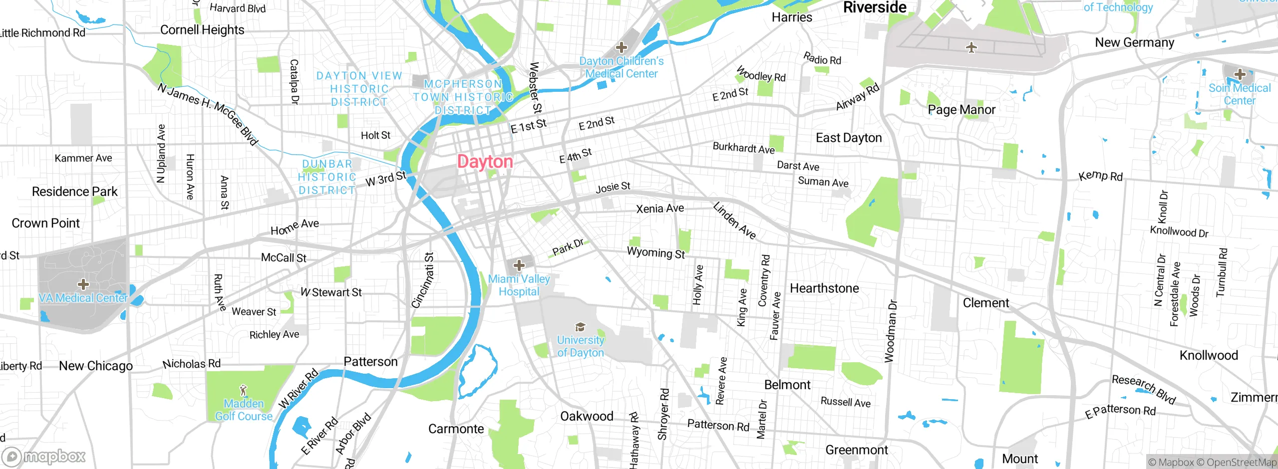 Map showing approximate location