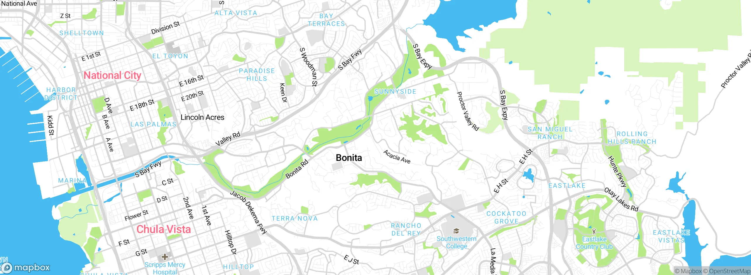 Map showing approximate location