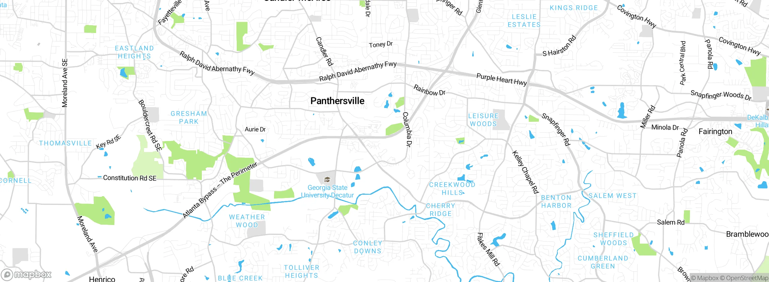 Map showing approximate location
