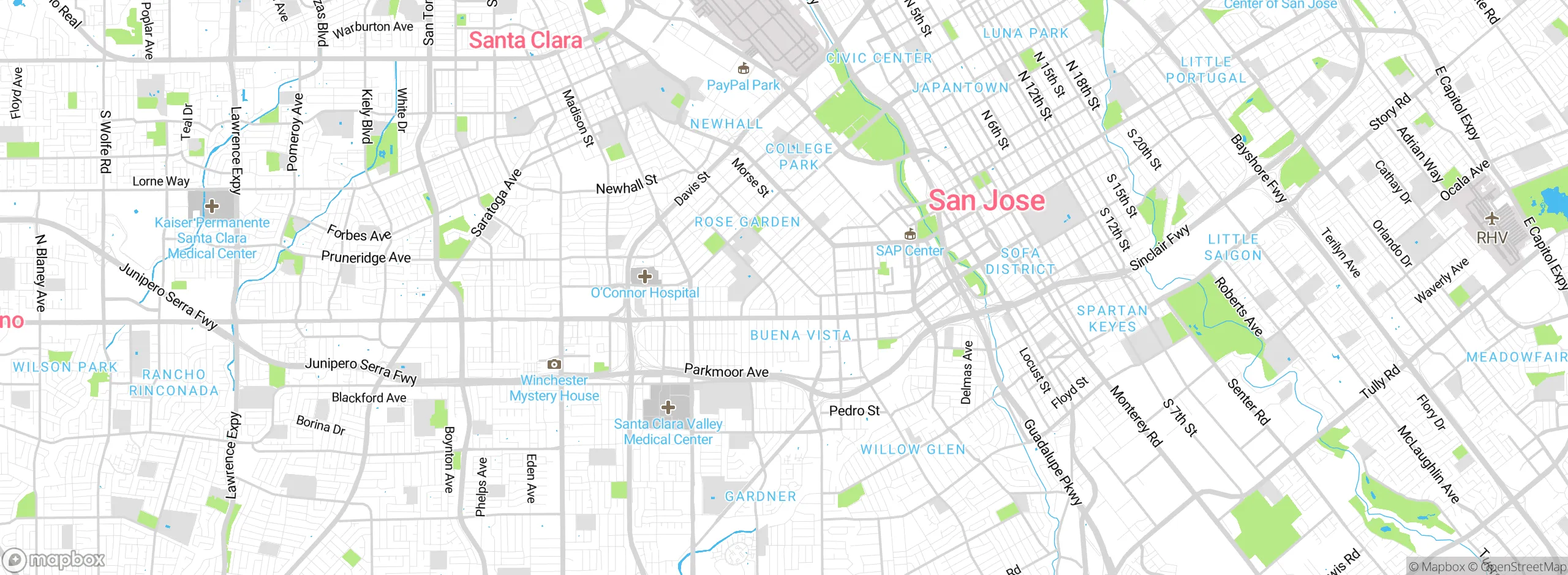 Map showing approximate location