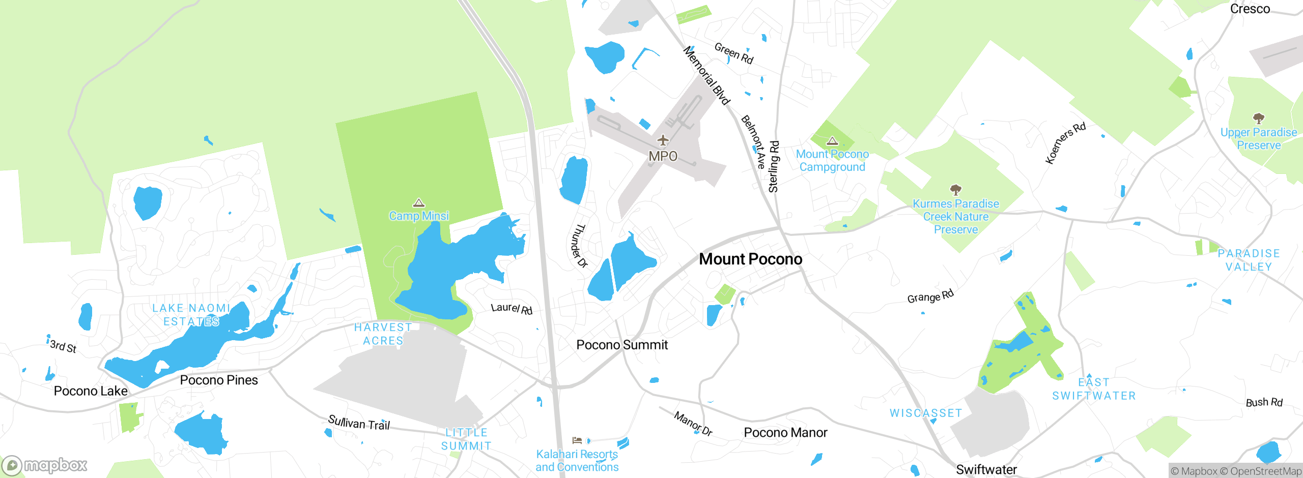 Map showing approximate location