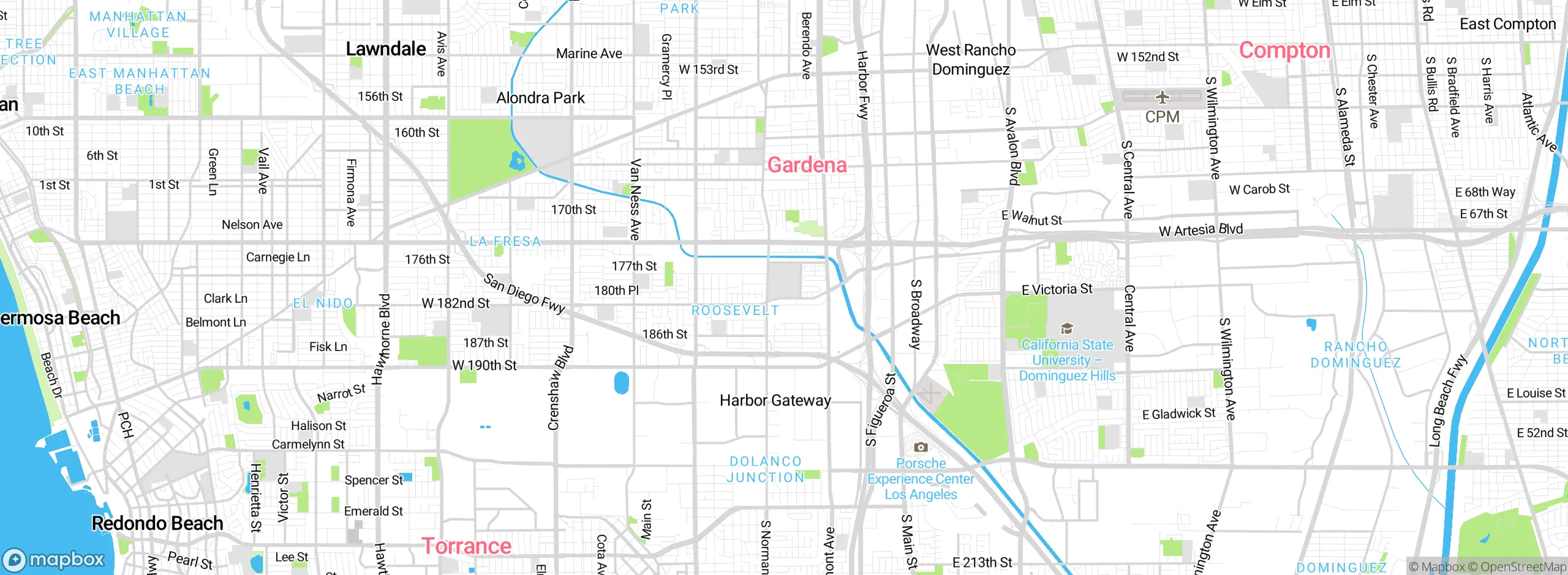 Map showing approximate location