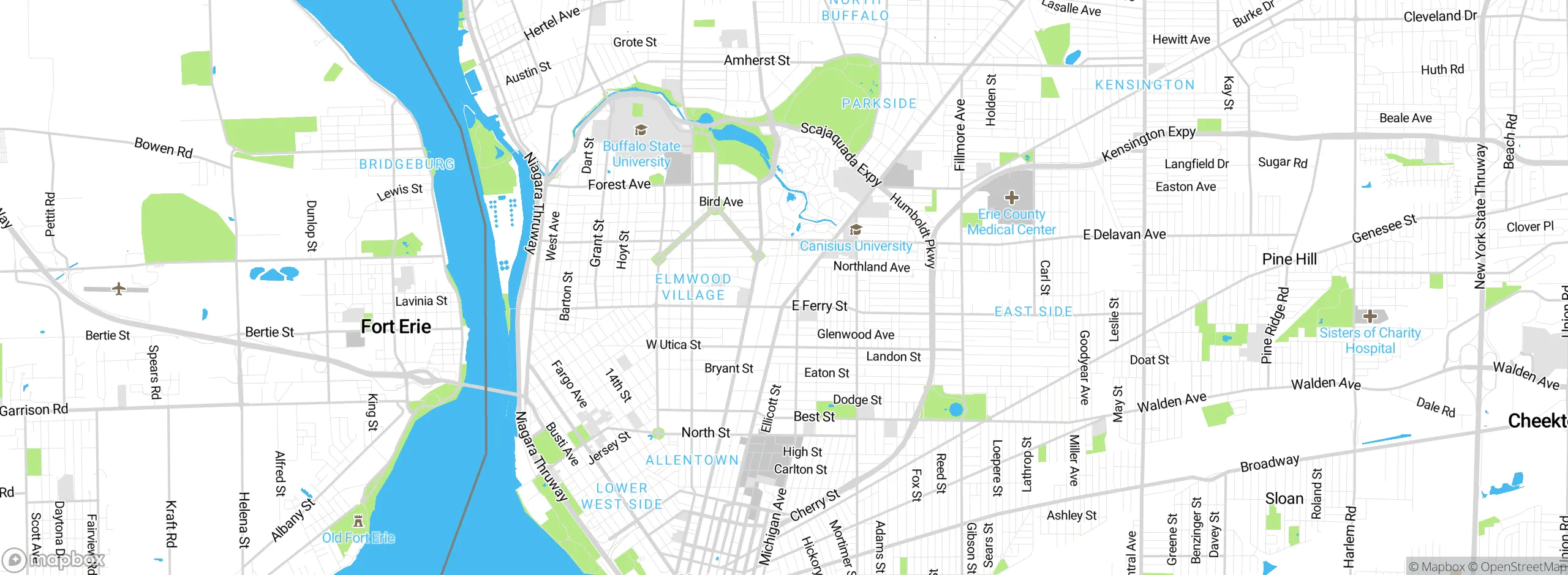 Map showing approximate location
