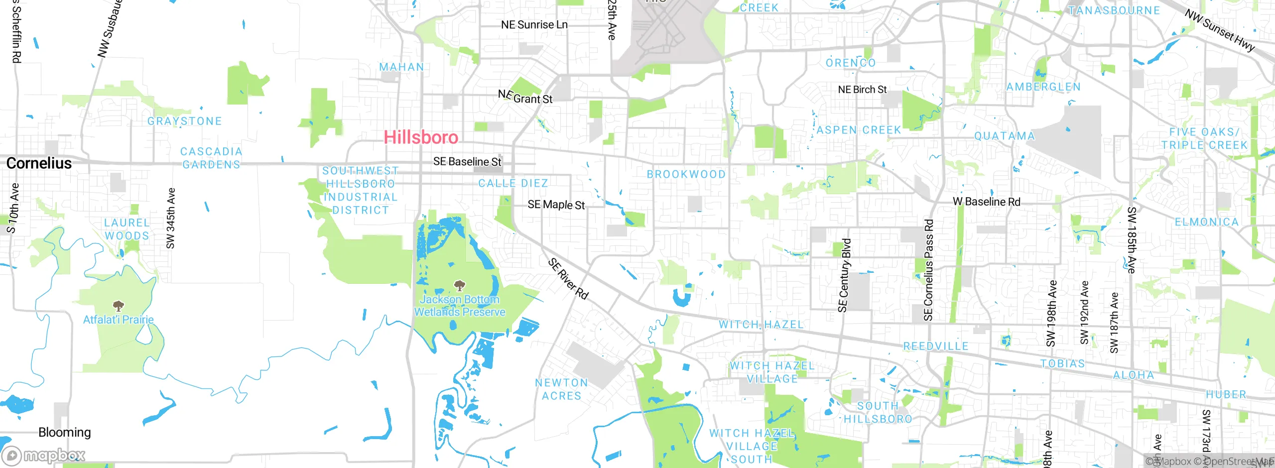 Map showing approximate location