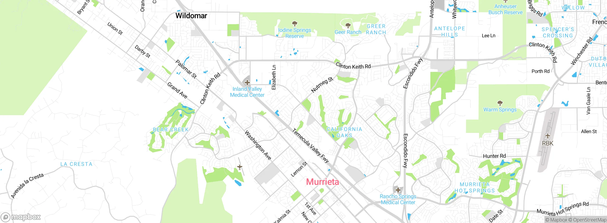 Map showing approximate location
