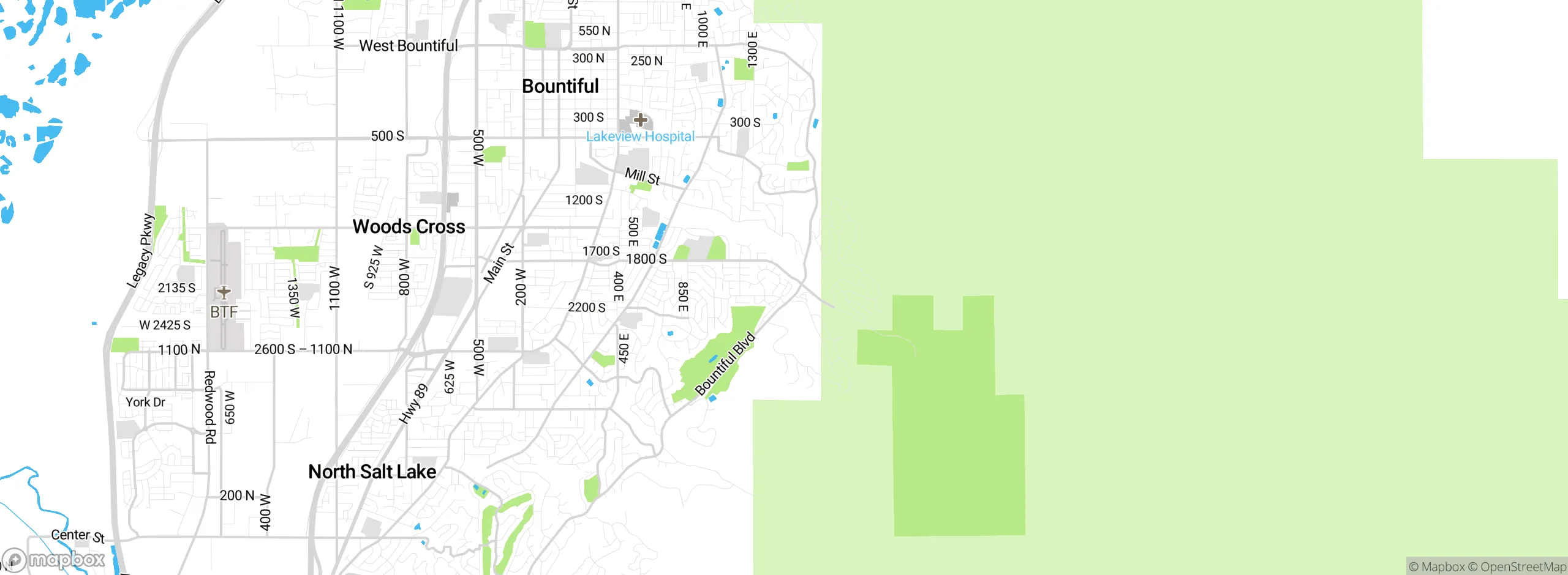 Map showing approximate location